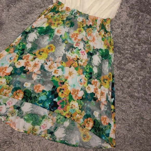 Hi-Low Lace Floral Dress💋 - Picture 2 of 2